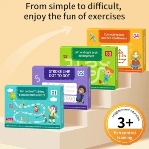 Factory Direct Educational Children’s Pen Control Practice Book for Early Childhood Education