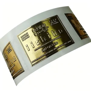 Factory Direct Embossed Gold Metal Logo Stickers, Soft-Stamped Silver Foil Labels
