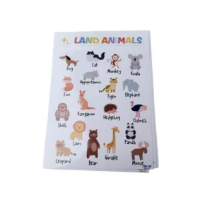 Factory Direct Price C2 Top Custom Colorful Educational Toys for Kids Beautiful Learning Poster for Classroom Wall Decoration
