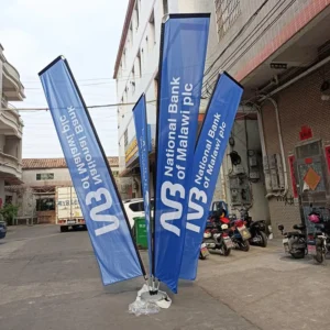 Factory Direct Price Custom Feather Flagpole Set Double Sided Beach Flag Banner Outdoor Custom Printed Feather Flag