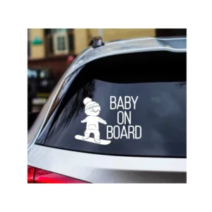 Factory Direct Sale Custom Any Size Baby on Board Waterproof Car Window Sticker