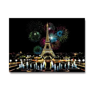 Factory Direct Scratch-Off Board Colorful City Series Kids Rainbow Scratch Art Paper
