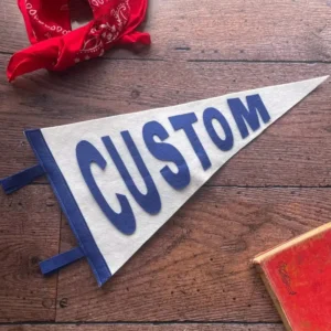 Factory Direct Supply Football Club Custom Full Color Printing Felt Pennant Flag Banner