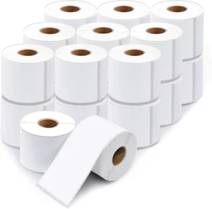 Factory Heat Sensitive Thermal Labels 60x40mm Rectangular Barcode Labels