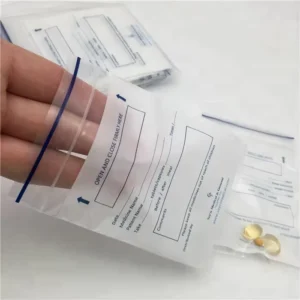 Factory LDPE Ziplock Plastic Pill Bags, Custom Medicine Packaging, Dispensing Pill Envelope