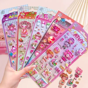Factory OEM Decorative Custom Design Puffy Bubble Stickers for Gift
