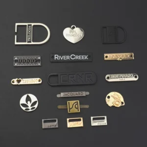 Factory OEM ODM Engraved Embossed Zinc Alloy Custom Garment Metal Label Tag