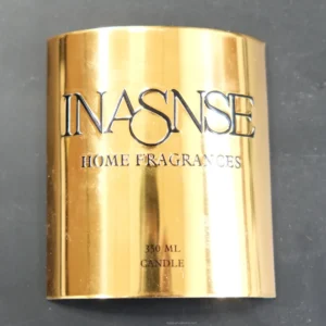 Factory Original Package Matte Metal Logo Plate Perfume Label Printing Hot-Water Metallic