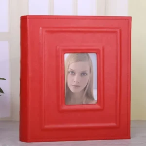 Factory PU 8 Inch 4 D-Ring Binder 6×8 Photo Album with Customizable Size Gloss UV Varnishing for Photo Storage
