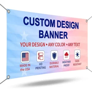 Factory Personalized Custom Vinyl Banner for Business Events and Birthday Parties Outdoor Large Waterproof Fade-Resistant