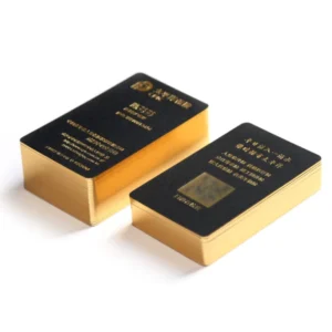 Factory Price Custom Logo Shiny Gold Foil Stamping Paper Business Card Printing