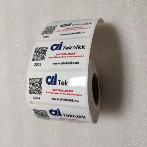 Factory Price Custom Serial Number Waterproof Tear-Resistant PET/PVC Material Sticker Labels Printing