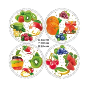Factory Price In Mold Label for Plastic Plate 120mm 150mm 180mm 200mm