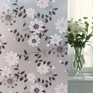 Factory Price PVC Transparent Adhesive Window Sticker Glass Film for Toilet Bathroom Window door