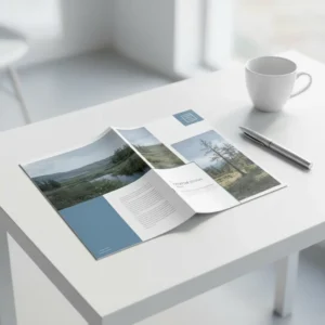 Factory-Printed Custom A5 A6 Fancy Paper Saddle-Stitch Booklet for Cosmetics Magazines and Catalogs