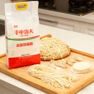 Factory Printed PET/CPP Transparent 4-Side-Seal Flour and Rice Packaging Bag 2.5kg