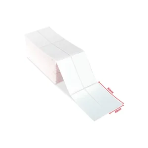 Factory Promotion Custom Double-row Barcode Adhesive Waterproof Heat-sensitive Thermal Labels 60x40mm 2800 Sheets