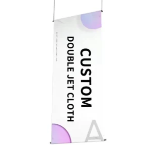 Factory SP-52 A3 Double-Jet Waterproof Vinyl Hanging Flag Banner with Aluminum Flagpole, Custom Color