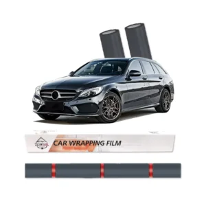 Factory Super Bright Car Body Vinyl Stickers PVC Anti Scratch Dark Graphite Full Vehicle Color Changing Wrap Film