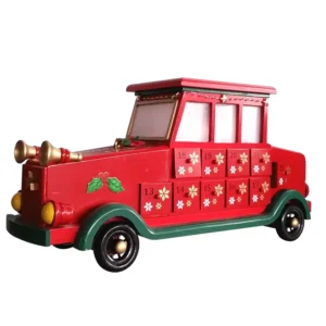 Factory Supply Holiday Train Advent Wooden Christmas Countdown Calendar
