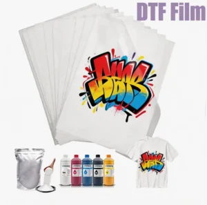 Factory Supply Stock and Custom DTF Heat Transfers, Ready-to-Press, Cartoon Vintage Logo for Apparel