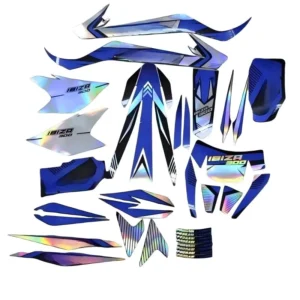 Factory TZ300 Waterproof Vinyl Full-Set Graphic Kit Decal Stickers for Dirt Bike Off-Road Motorcycle