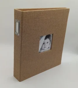 Factory Various-Size Eco-Friendly PVC/PU Cover Photo Album, Fabric, 3-Ring Binder
