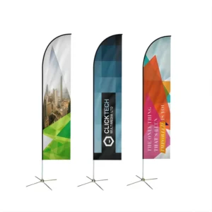 Factory Waterproof Outdoor Flying Feather Custom Advertising Banner, Beach Flag