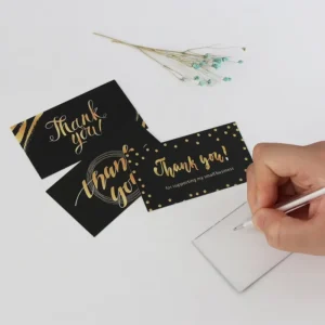 Factory Whosale High Quality Custom Printing Gold Foil Small Business Thank You Note Cards for Small Business