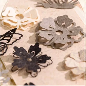 Fancy Blossom Flowers DIY Stickers Scrapbook Deco Paper