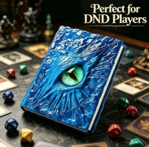 Fantasy Embossed Cover 3D Resin Dragon Eye DND Journal Notebook For Collectible Gift