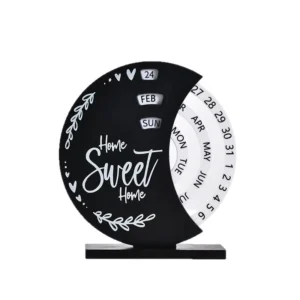 Ferris Wheel Moon Perpetual Calendar Ornament for Home Office Desk