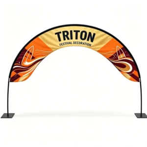 Fiberglass Portable Arch Banner with Heavy Duty Base for Outdoor Advertising