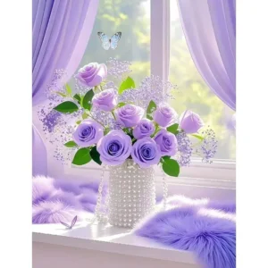 Flower Bunch Wall Stickers, Vinyl, Custom Printing, Different Size Options