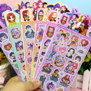 Flower Fairy Kpop Witch Hunter Girl Group Self-Adhesive Vinyl Cartoon Stickers for Journals
