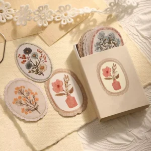 Flower Stickers for Scrapbooking Stationary Decorative Sticker Plant Floral Sticker Scrapbook Stickers for Journal Supplies