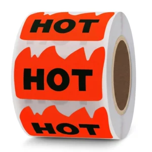 Fluorescent Red Flame Heat-Resistant Waterproof UV-Resistant Vinyl Stickers