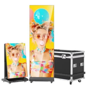 Foldable 27×40 Digital LED Car Picture Poster Screen Frame P1.25 Double-Sided Anime 4K Indoor Outdoor LED Poster Display
