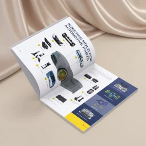 Foldable Eco-friendly Perfect Binding Brochure Customized Commercial Advertising Flyers Customizable Size CMYK Color