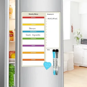 Foldable Magnetic Interactive Felt Calendar Planner Whiteboard Custom Dry Erase Board Daily Weekly Schedule Home Office
