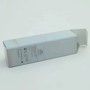 Foldable Paper Cosmetic Packaging Box for Skincare and Face Cream, Reverse Tuck End