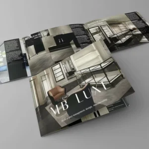 Folded Printing CMYK Color Customized Book Promotional Business Use Coated Paper Film Lamination