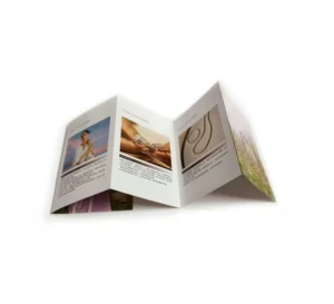 Folding Jewelry Flyers, Catalogs, Leaflets, Menus and Booklets, CMYK Printing, Coated Paper