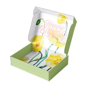 Folding Paper Gift Box with Portable Textile Gift Box