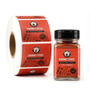 Food Grade PP Synthetic Paper Waterproof Custom Printed Nutrition Facts Food Label Roll Stickers