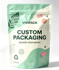 Food-Grade Recyclable PE-Laminated Matte Candy Stand-Up Gusseted Resealable Zipper Pouch