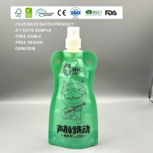 Food-Grade Reusable Heat-Seal 50ml-500ml Yogurt Spout Pouch