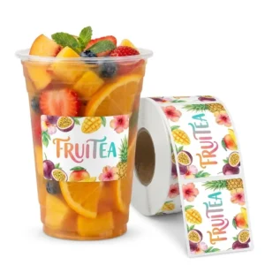 Food-Grade Waterproof Oil-Resistant Die-Cut Self-Adhesive Can Labels for Canned Food and Jar Packaging