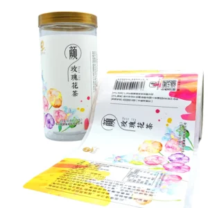 Food Label Adhesive Stickers for Plastic Bottles