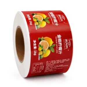 Food Label Self-Adhesive Waterproof Vinyl Fruit Juice Beverage Bottle Packaging Labels